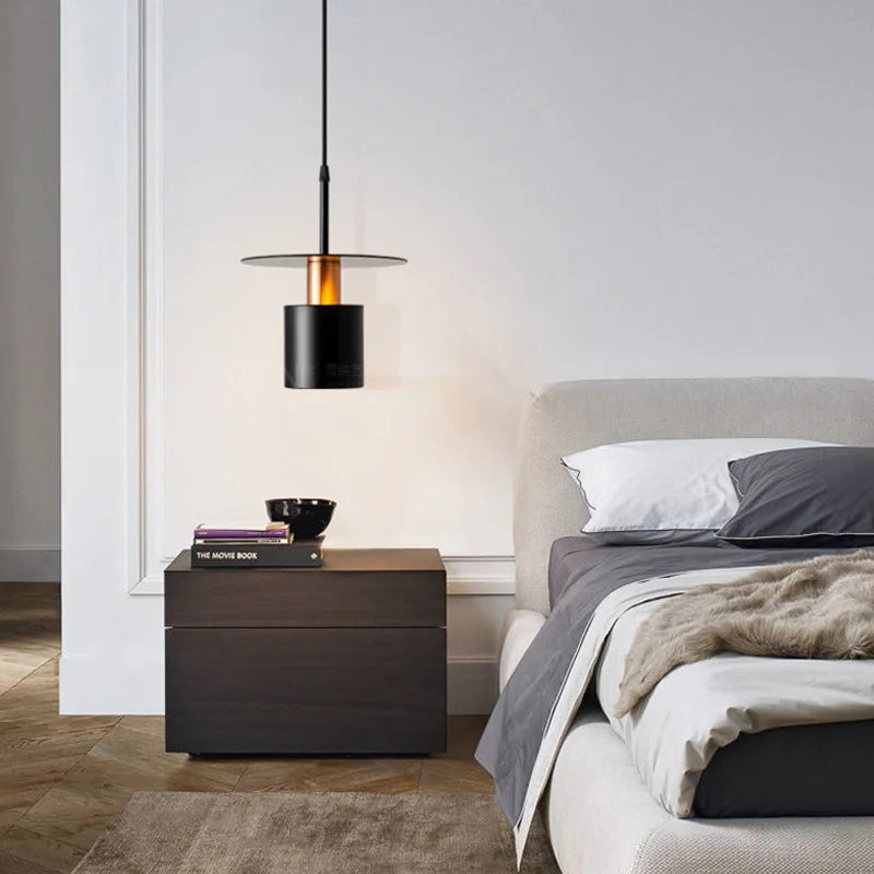Contemporary metal pendant light for restaurant and bar
