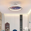 Modern ceiling light cartoon girl heart decorative