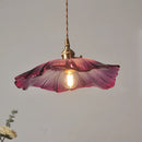 Modern glass chandelier with floral design for interior decoration