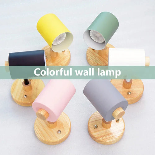 Modern Nordic macaron wall light for indoor decoration - vue 3 sur 12