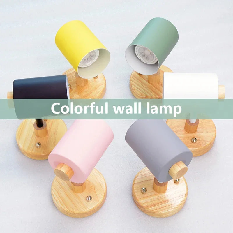 Modern Nordic macaron wall light for indoor decoration