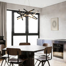 Modern rectangular LED pendant light with elegant design