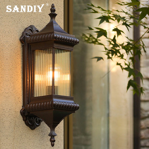 Vintage outdoor wall light sandiy waterproof for garden - vue 2 sur 8