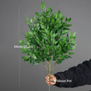Artificial eucalyptus and willow plant for indoor and outdoor decoration