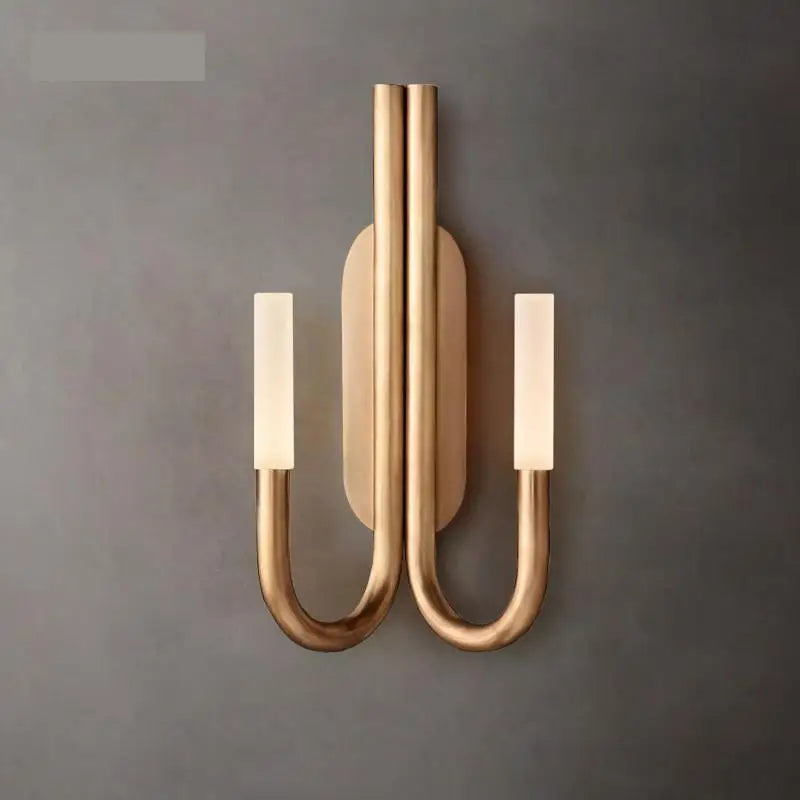 Bronze LED wall light with crystal for decorative lighting