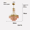 Crystal teardrop LED chandelier for interior decoration