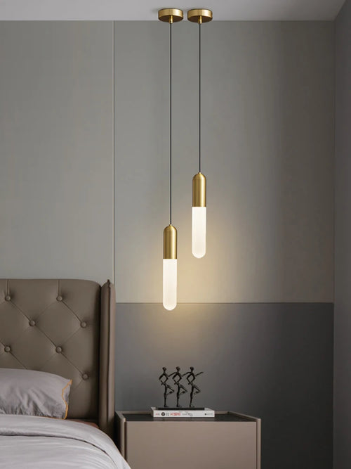 Minimalist creative copper chandelier for Nordic decor - vue 4 sur 8