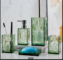 clear plastic toiletry organizer set