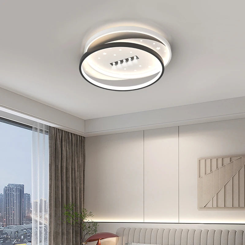 Modern LED ceiling light for interior and elegant ambience - vue 4 sur 9