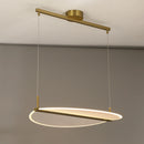 Minimalist rectangular adjustable angle chandelier