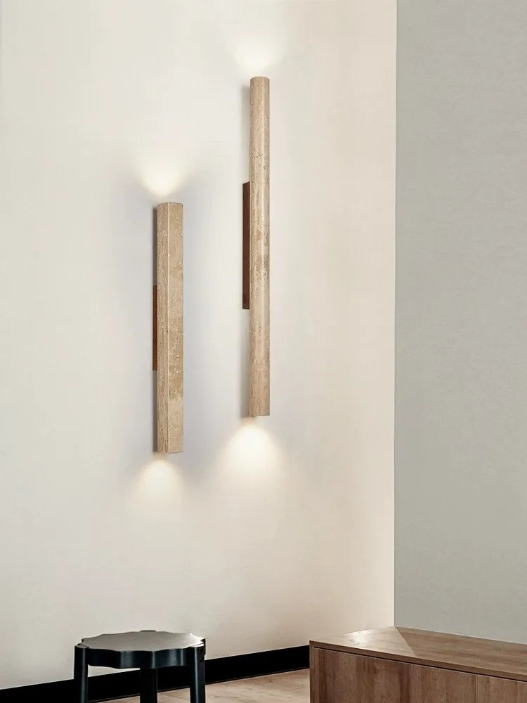 Long stone LED wall light - vue 4 sur 21