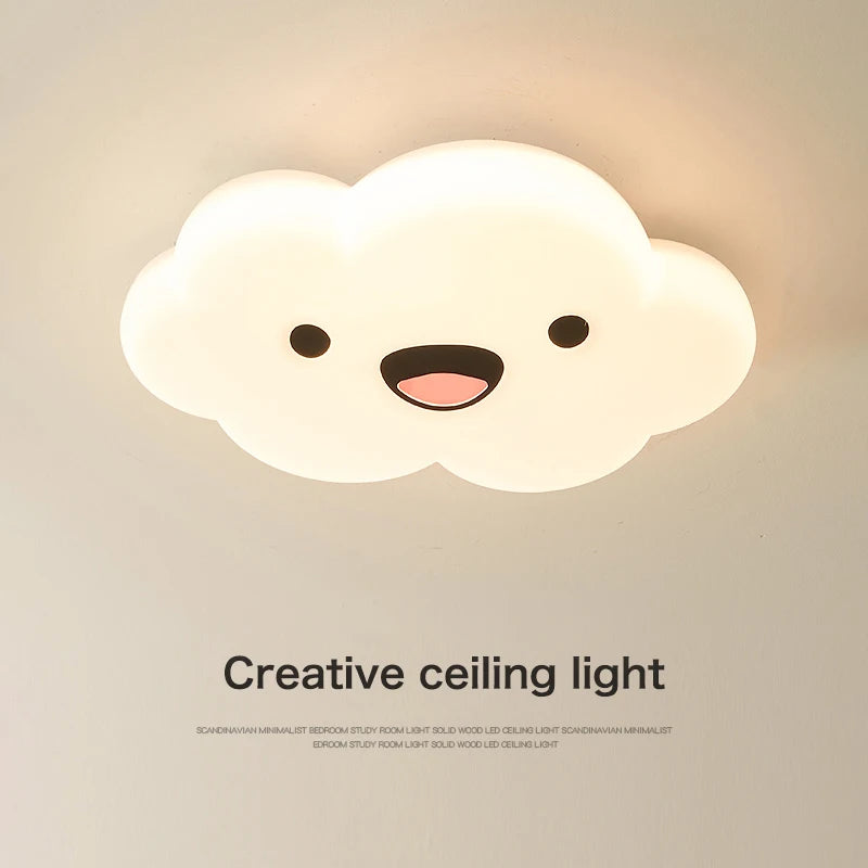 Modern smiley face ceiling light for indoor lighting