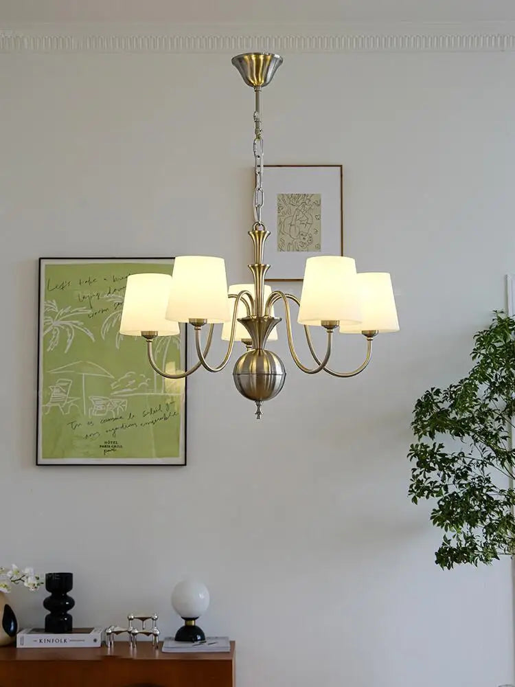 French retro Bauhaus style chandelier for elegant decor