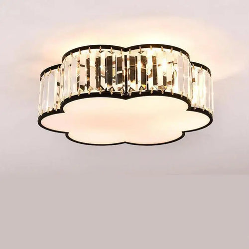 Modern crystal ceiling light european style creative LED fixture - vue 4 sur 12