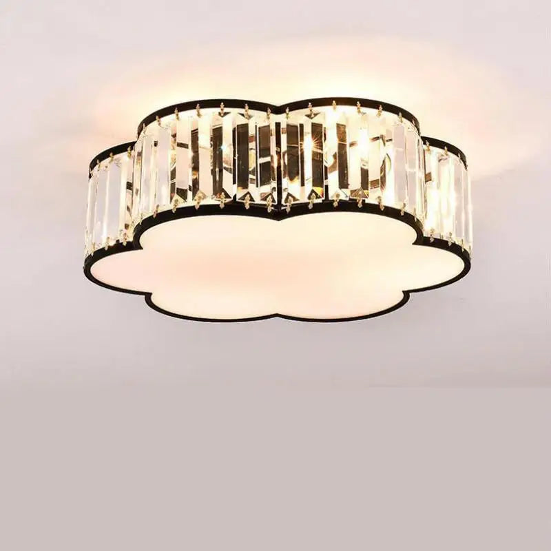 Modern crystal ceiling light european style creative LED fixture - vue 3 sur 12