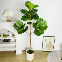 Artificial ficus branches with large leaves for indoor and outdoor decoration