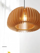 Retro Japanese style wooden chandelier for creative decor