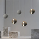 Modern nordic LED pendant light moon planet design