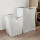 large capacity foldable storage basket with handle
