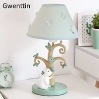 Decorative cartoon rabbit table lamp for children