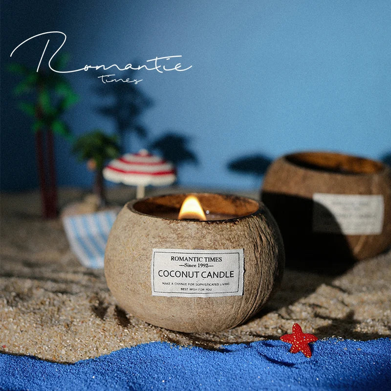 coconut scented candle gift set Christmas souvenir