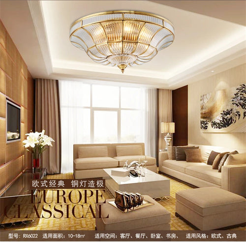 Handmade pure copper ceiling light for elegant interiors - vue 5 sur 6