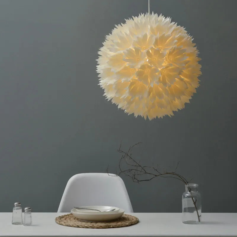 Modern romantic flower pendant light for an elegant interior