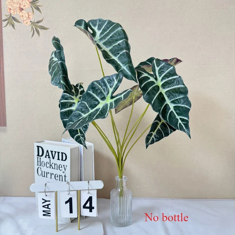 Artificial plant with 9 heads for indoor and outdoor decoration - vue 11 sur 11