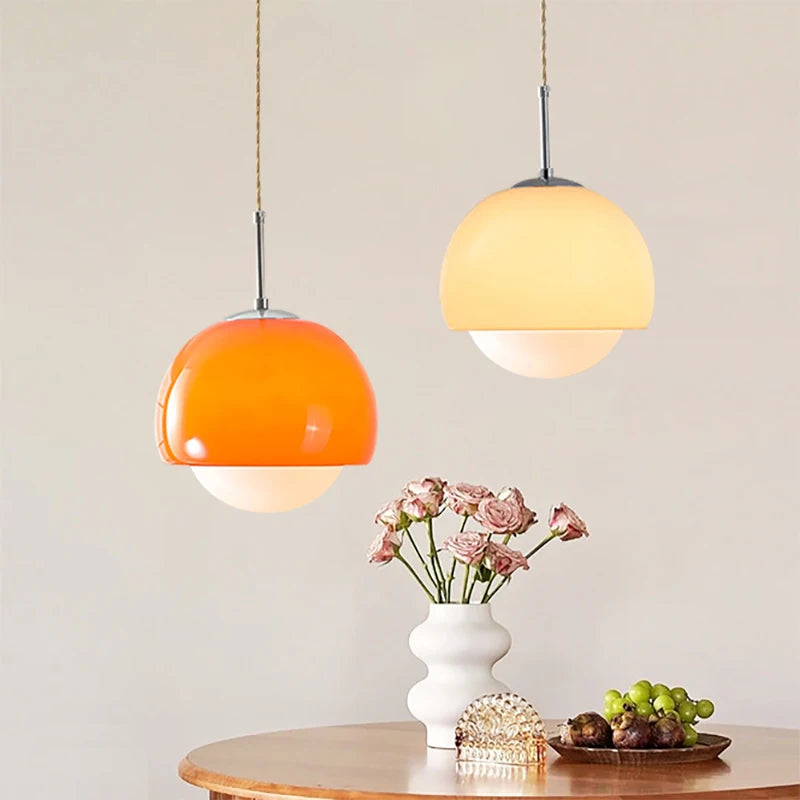 Nordic glass pendant light for decorative interiors