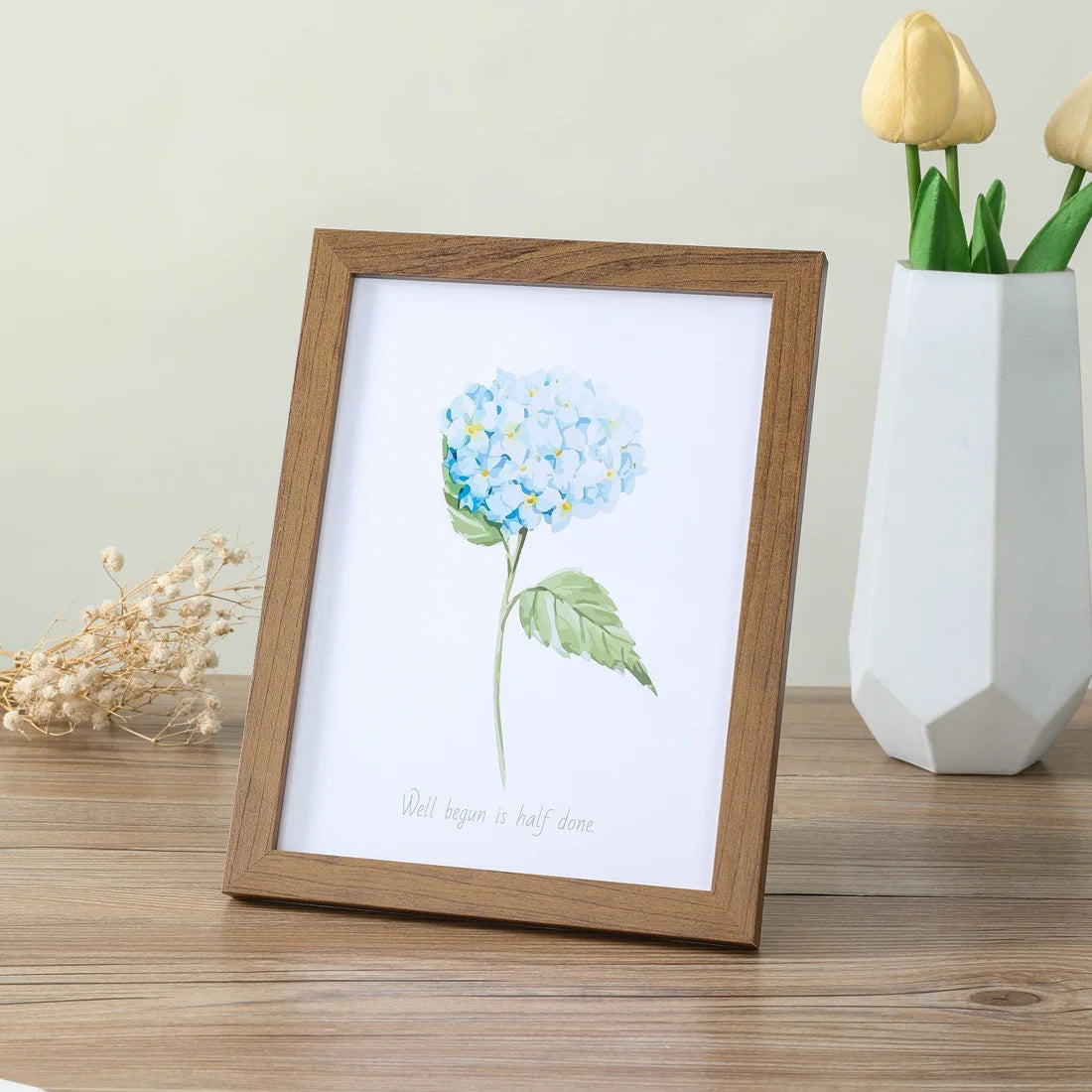 Wooden hanging photo frame for decor and memories