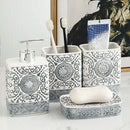 bohemian style ceramic lotion bottle for bathroom
