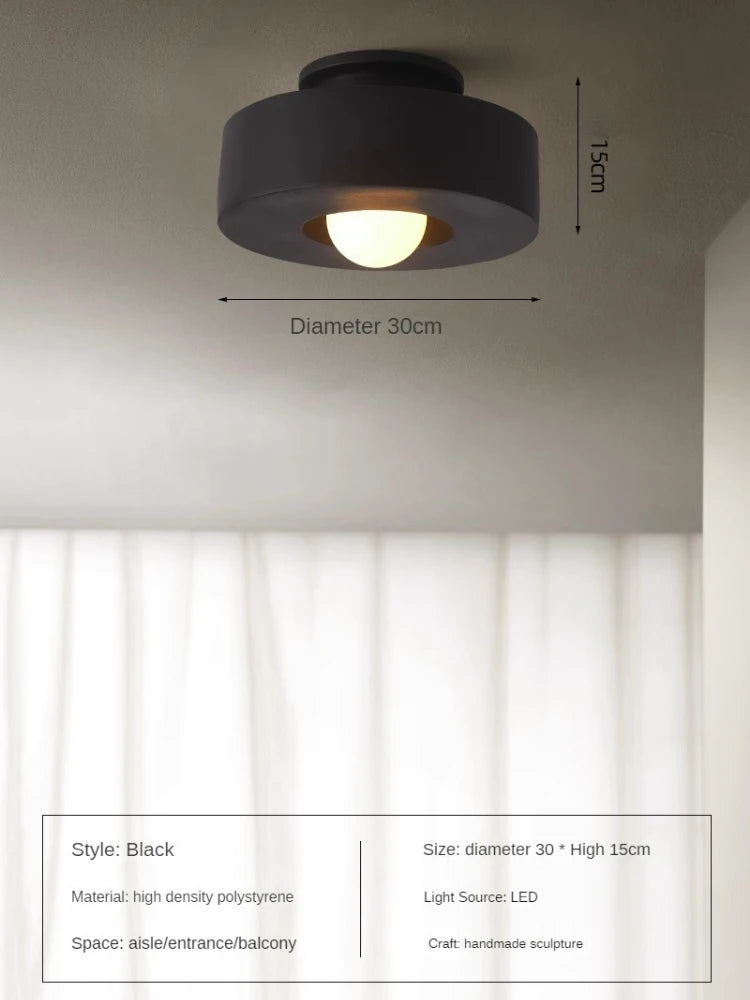 Minimalist ceiling light for elegant decorative lighting - vue 8 sur 9