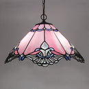 Tiffany stained glass chandelier Mediterranean style for elegant interiors