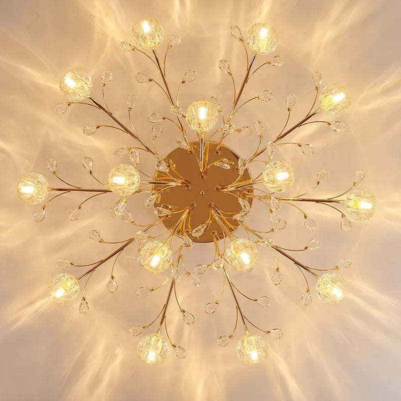 plafonnier moderne en cristal pour un éclairage luxueux - vue 5 sur 9