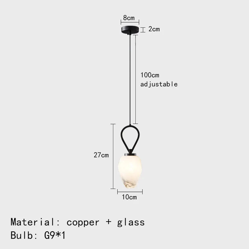 applique murale moderne en cuivre avec verre blanc pour