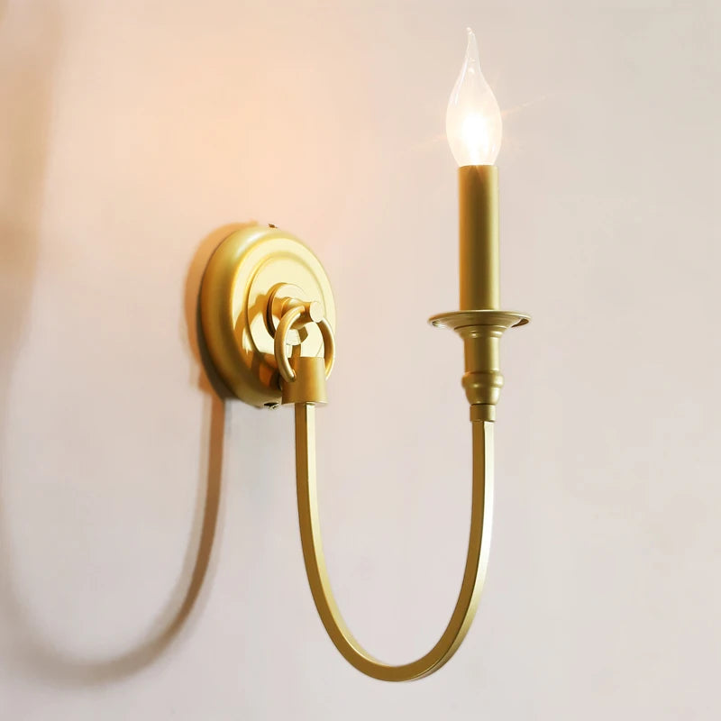 Vintage copper-effect wall light for elegant interiors