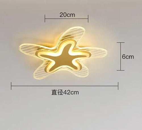 LED star ceiling light for decoration and interior lighting - vue 11 sur 12