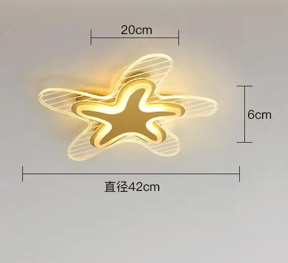 LED star ceiling light for decoration and interior lighting - vue 10 sur 12