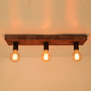Vintage creative wooden chandelier solid wood ceiling light for restaurant, living room, hallway or café