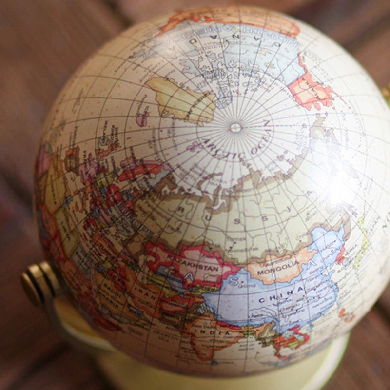 Creative retro world globe for children decoration geography learning - vue 5 sur 6