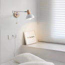 Modern retractable wall light for reading and study