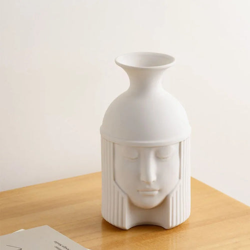 Greek ceramic vase human head for interior decoration - vue 5 sur 9