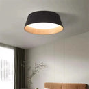 Round wood ceiling light wabi sabi minimalist design for interiors