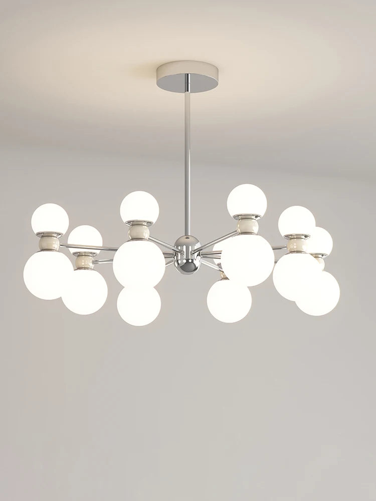 Dimmable pendant chandelier for modern interior decor - vue 6 sur 15