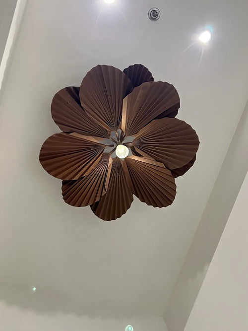 Japanese wabi sabi pendant light decorative artistic flower - vue 6 sur 9
