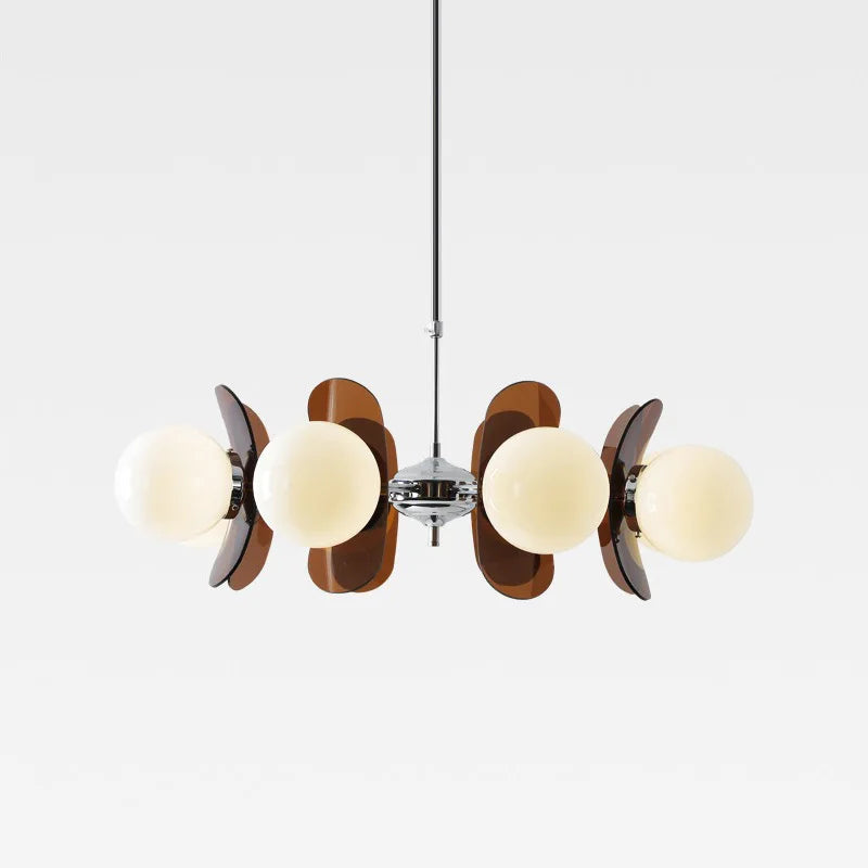 Acrylic bean-shaped pendant light
