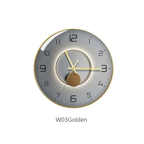 modern geometric design glass wall clock creative decorative - vue 14 sur 18