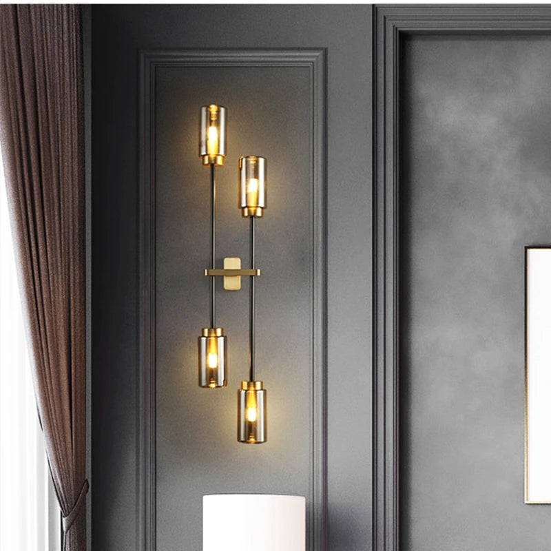 Copper wall light for elegant indoor lighting - vue 3 sur 8