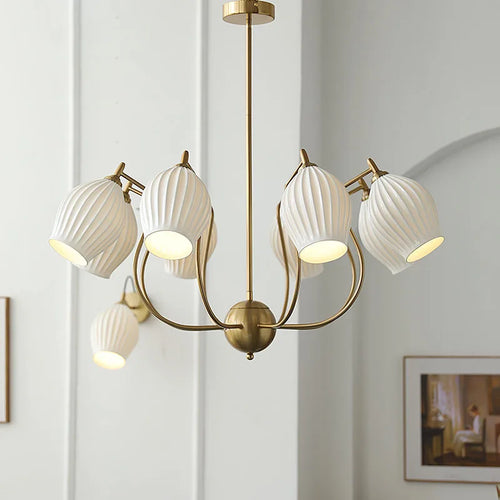 Bauhaus ceramic chandelier for an elegant and modern interior - vue 2 sur 16
