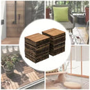 Set of 30 solid wood interlocking floor slats 30x46